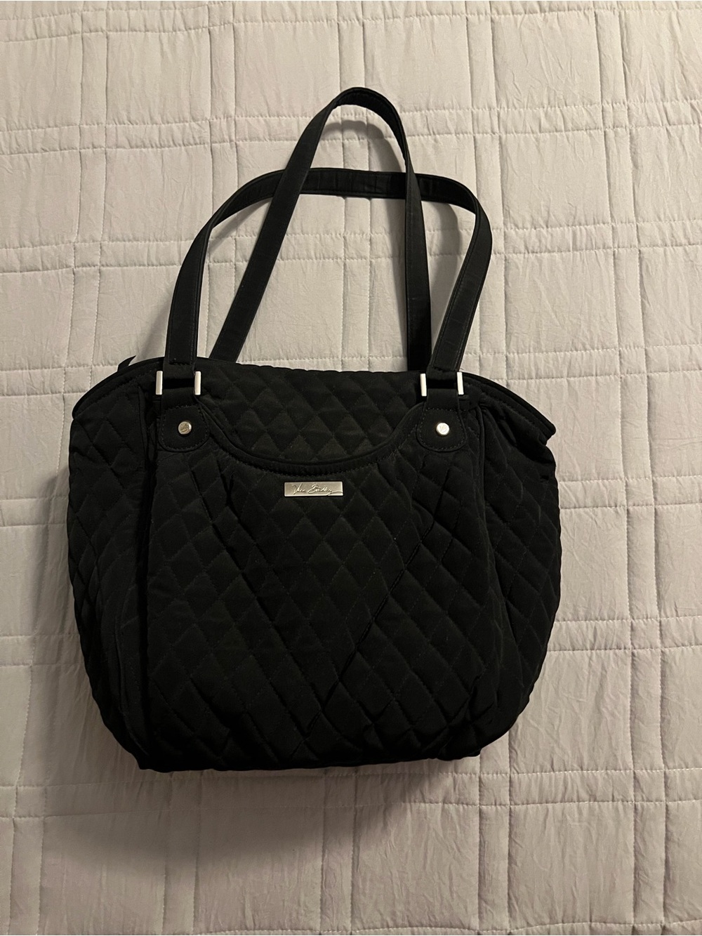 Vera Bradley Black Quilted Tote Bag